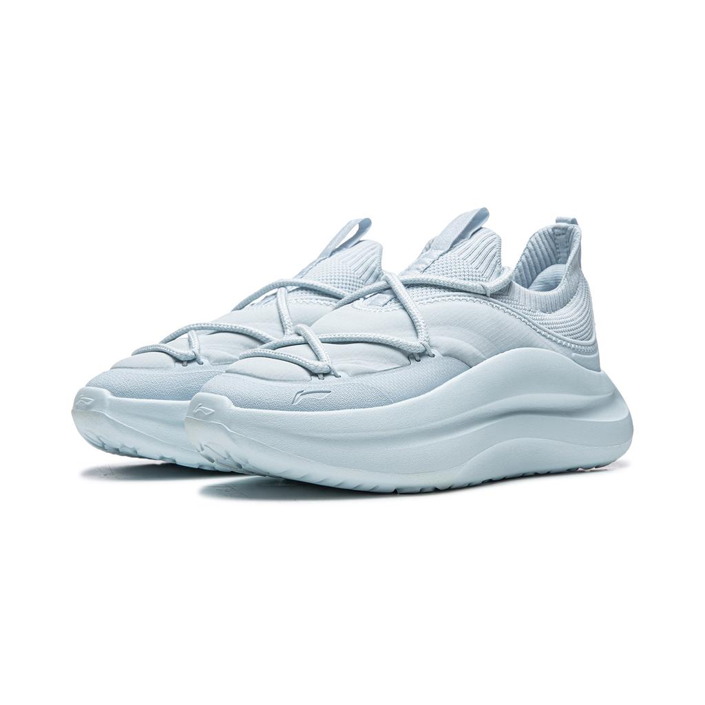 Li Ning Cloud Wave PRIMALOFT Casual Shoes Women's Low Top Folk Blue AGLV266-1