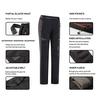 Women's Hiking Pants Fleece Removable Waterproof Windproof Mountain Trousers with Zipper Pockets Outdoor Camping Fishing Winter