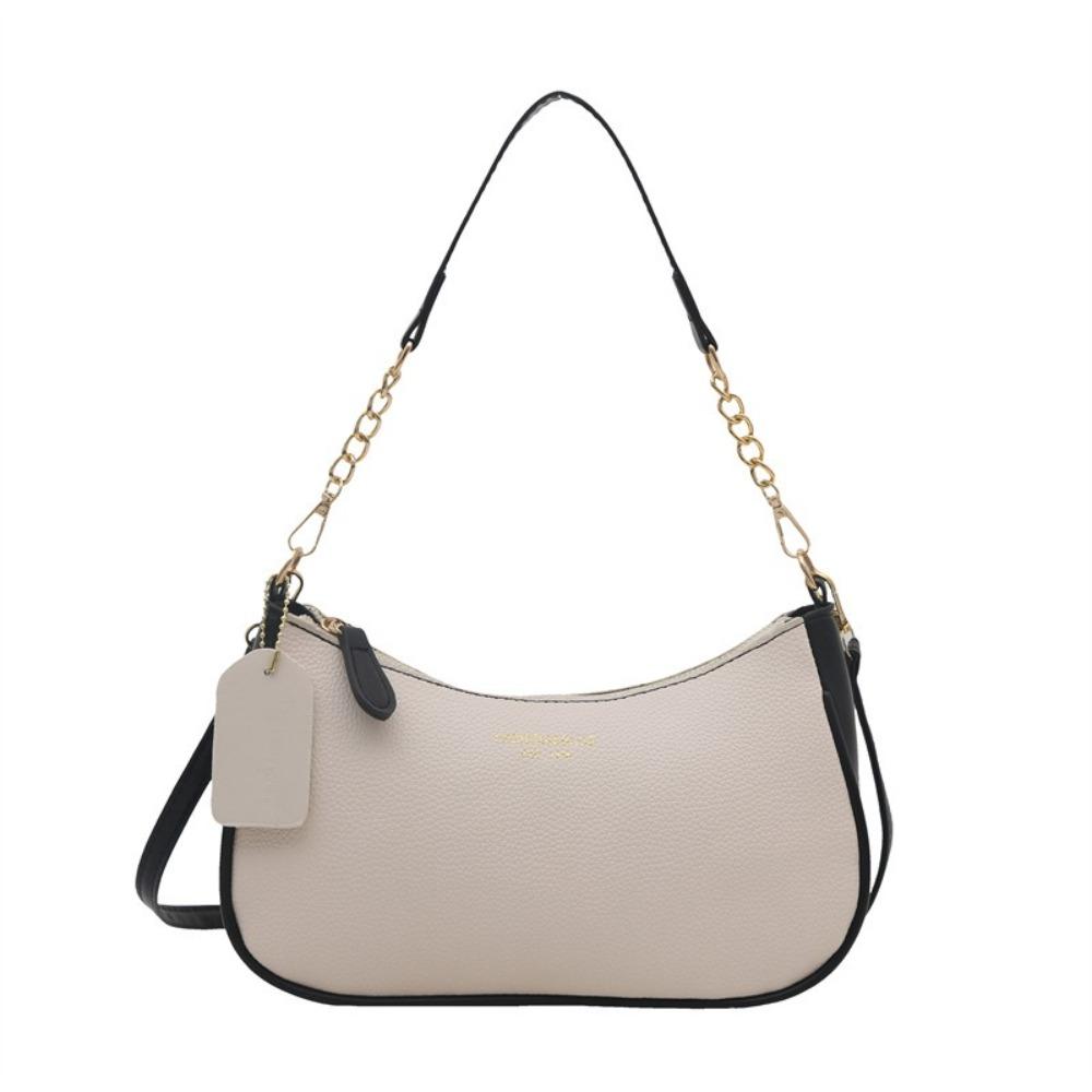 Borsa a Spalla in Ecopelle Stile Coreano Grande Capacità Borsa a Mano da Donna Borsa Casual Sottobraccio per Ragazze