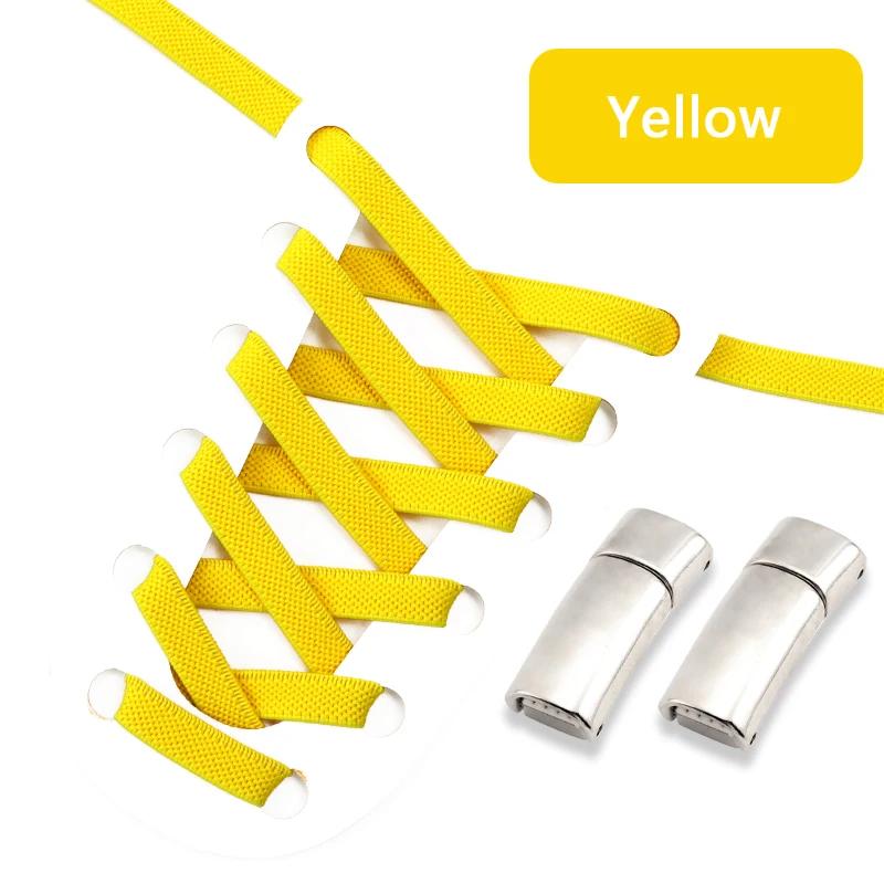 Magnetic Shoe Laces Clip Flat Elastic Stretch Laces No Tie Shoelaces Casual Sneakers Woman Men Children Shoelace Shoes Accesorie