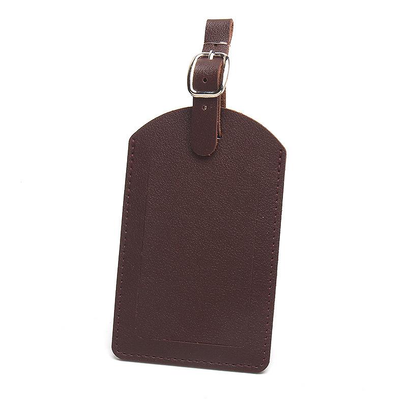 Holiday Travel Accessories Fashion Copper Button Passport Holder Luggage Tag Extra Thick Leather Passport Cover Luggage Tags