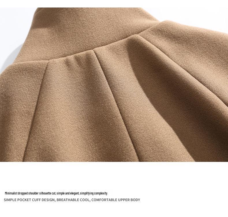 Men's 2025 Trendy Mid-Length Woolen Trench Coat: Stylish, Versatile & Casual.