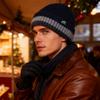 Winter Warm Wool Hat Knitted Pullover Hat Velvet Windproof Ear Protection Hat Thick Biker Hat for Men Women