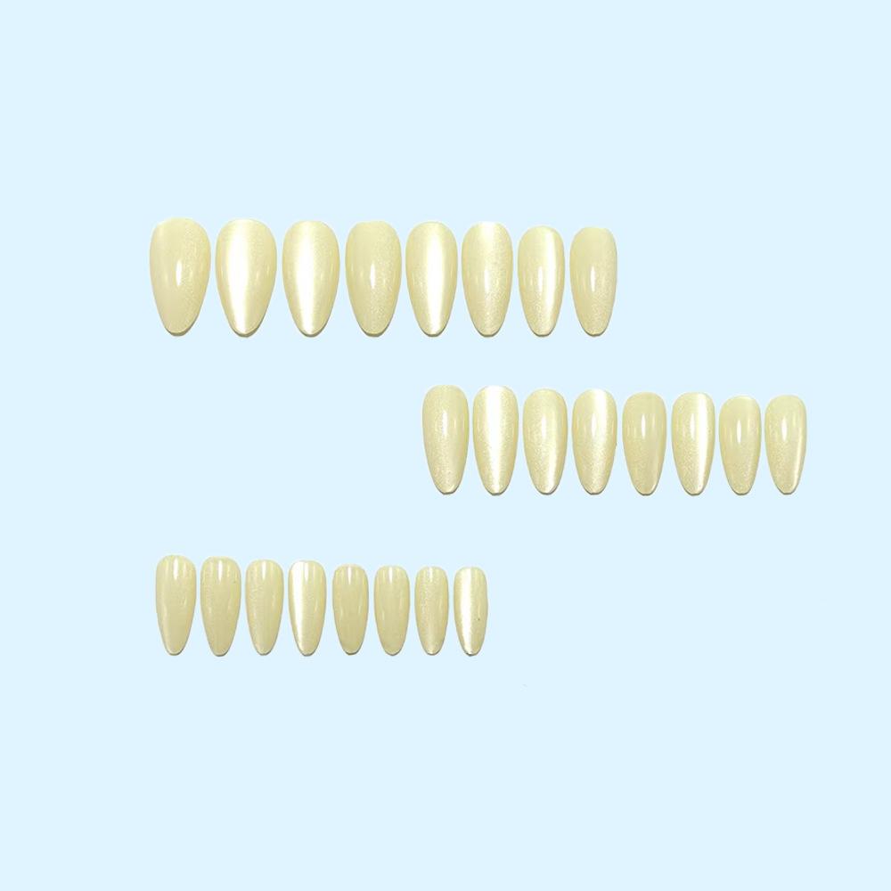 Wearable Manicure For The Daughter Of A Wealthy Family, Gilded Fine Glitter Cat Eye Series Manicure, Fake Nails, Wearable Nails, Removable Fake Nails