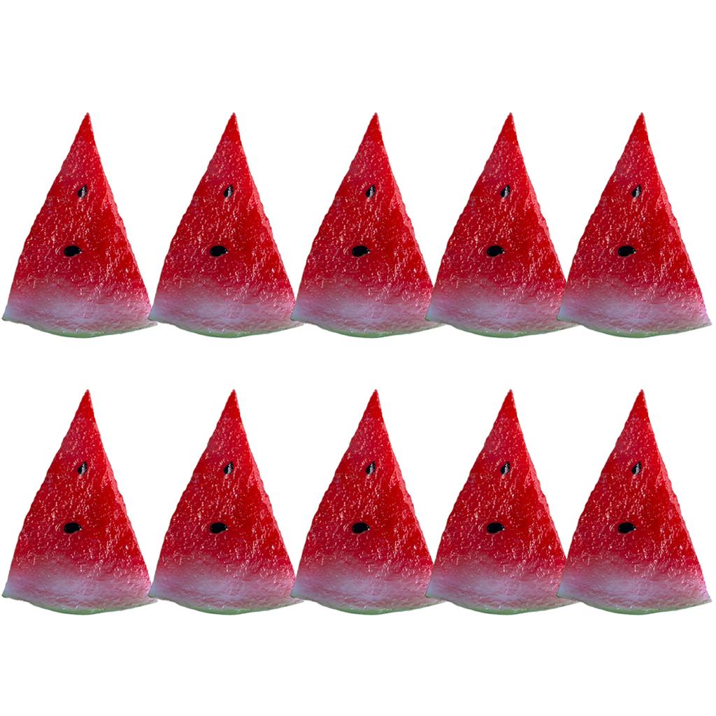 Super realistic simulation of watermelon slices, fake fruit decorations, photography props, scene arrangement, fruit toys
