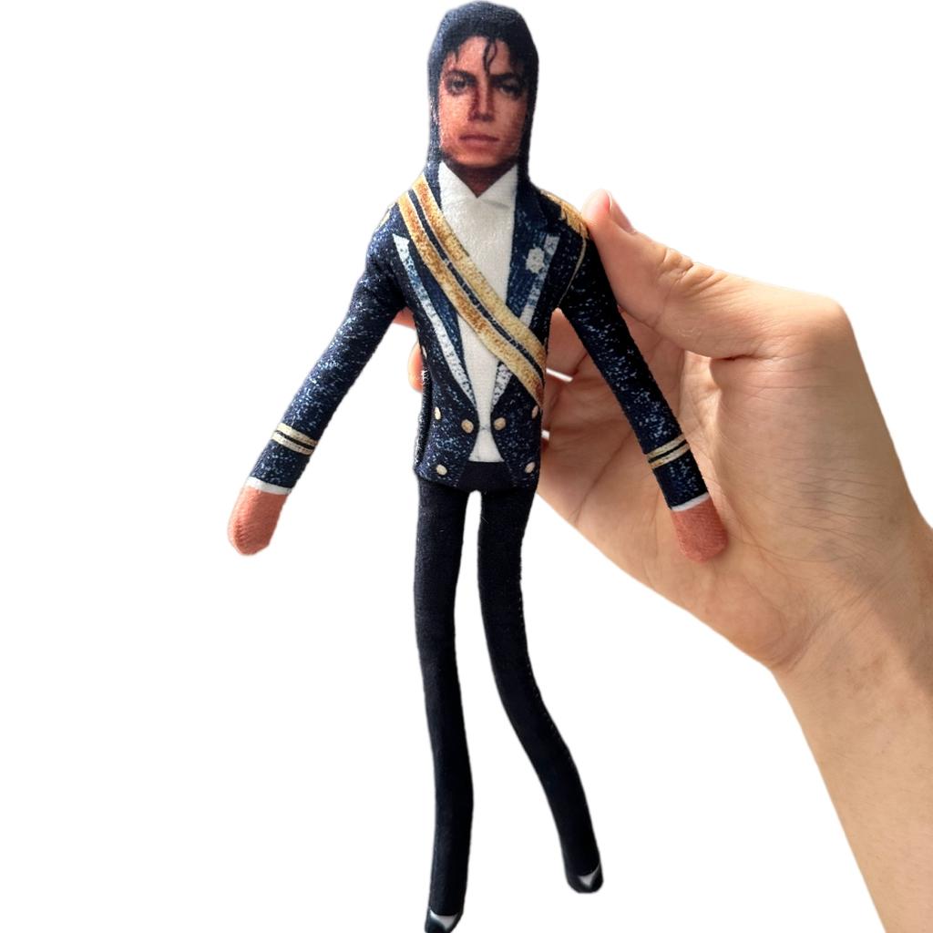 New Newest Style Michael Jackson Cosplay Prop Doll Plush Filled Figure Dolls Room Decoration Abstract Joint Mobility Props Gift