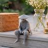 Miniature Jianghu Character Model 3D Printed Ancient Chinese Hermit Warrior Figurine, Swordsman Statue with Bamboo Hat, Unique Personalized