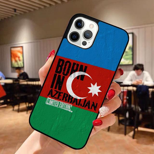Azerbaijan Flag Phone Case for iPhone 17 Air 16 16e 15 Plus for Apple 13 11 12 14 Pro Max Cover  Coque Fundas Shell