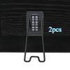 1/2pcs Metal Frame Bracket - Self-adhesive Black Bohemian Style Durable Metal Display Stand, Photos, Home Decoration