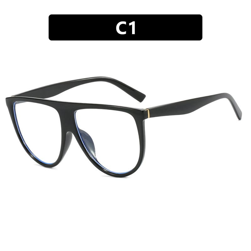 

Trendy Sunglasses Women Classic Large Frame Decoration Eyewear Trendy Party Eyeglass Frame Uv400 Luxury Brand Design Glasses