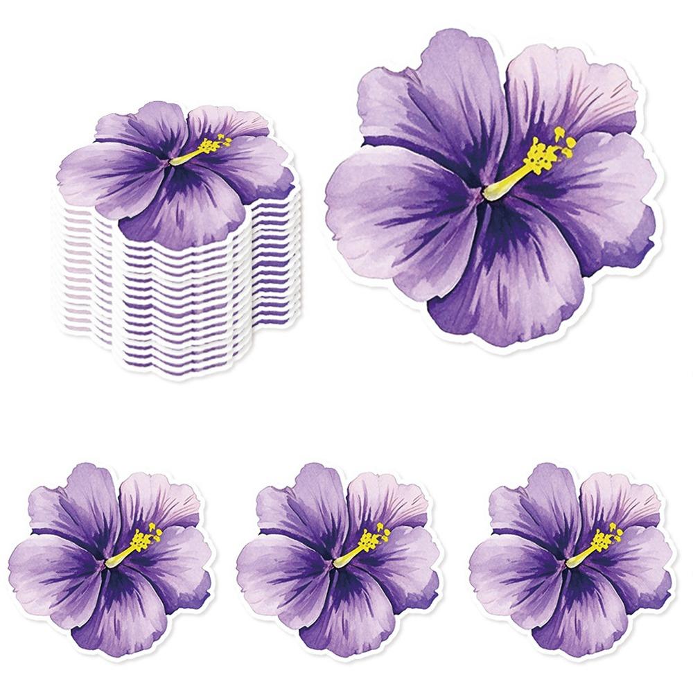 

25pcs Eco-Friendly Flowers Shaped Table Mats Cartoon Meal Mat Dining Table Decorations фиолетовый