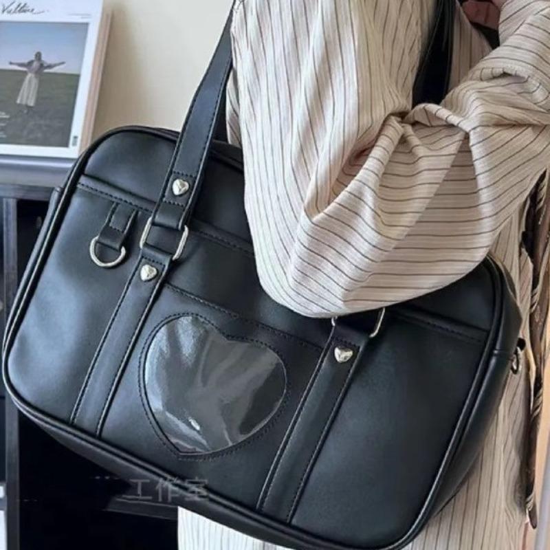 Japanese-style, original bag, basic large college style uniform bag, love student schoolbag, two-dimensional handbag.
