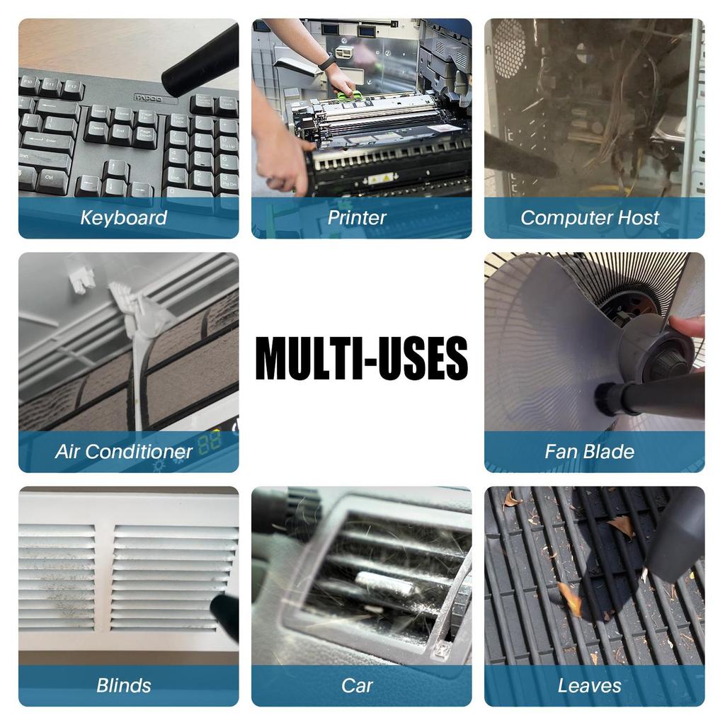 Luchtblazer XPOWER Cyber Duster Multifunctionele Aangedreven Bladblazer Krachtige Elektrische Stofzuiger, Ontwerp met schuine mondstuk (A-2S)