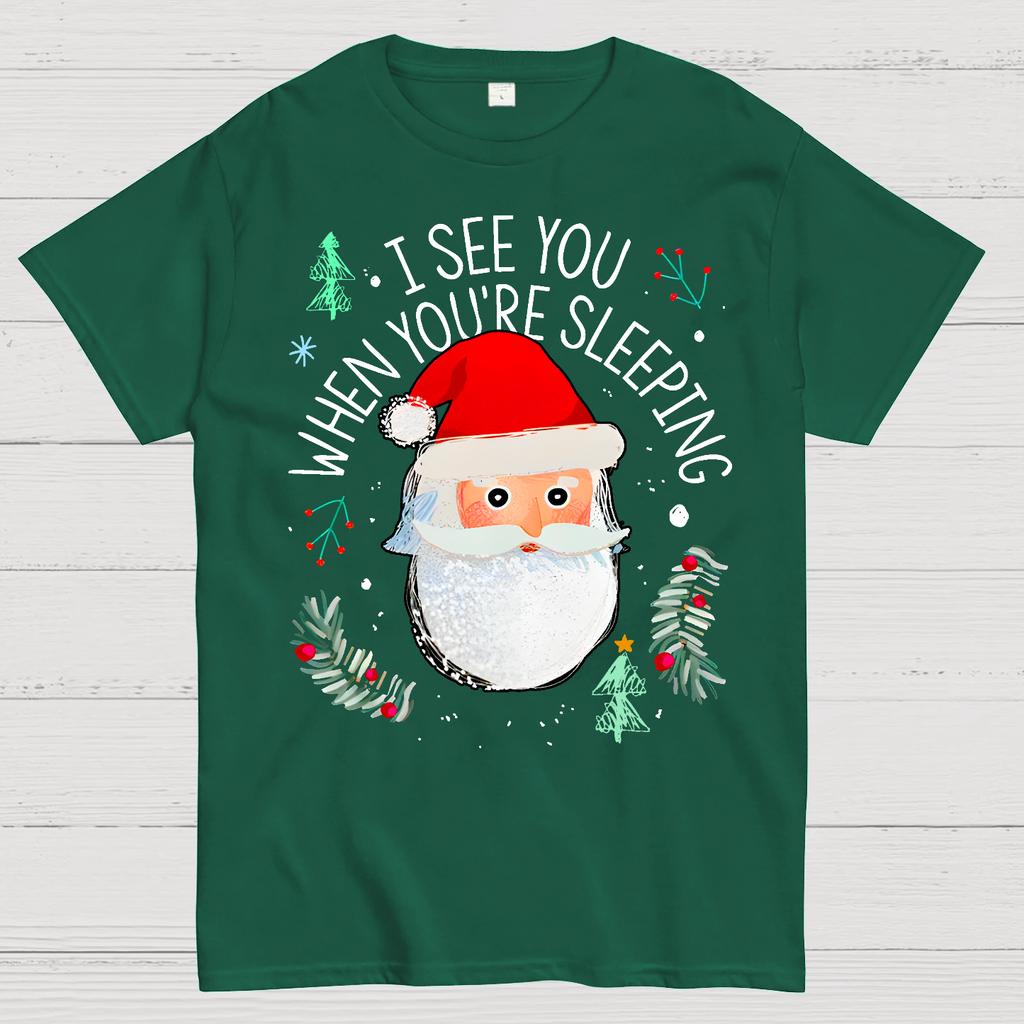 I See You When You're Sleeping Cotton Summer Casual Cool Loose T-Shirt