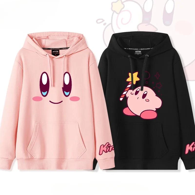 

2025 Autumn and Winter Soft and cute Kirby Cartoon Anime periphery Boys and girls hoodies new style Children s clothing hoodie 100 бежевий