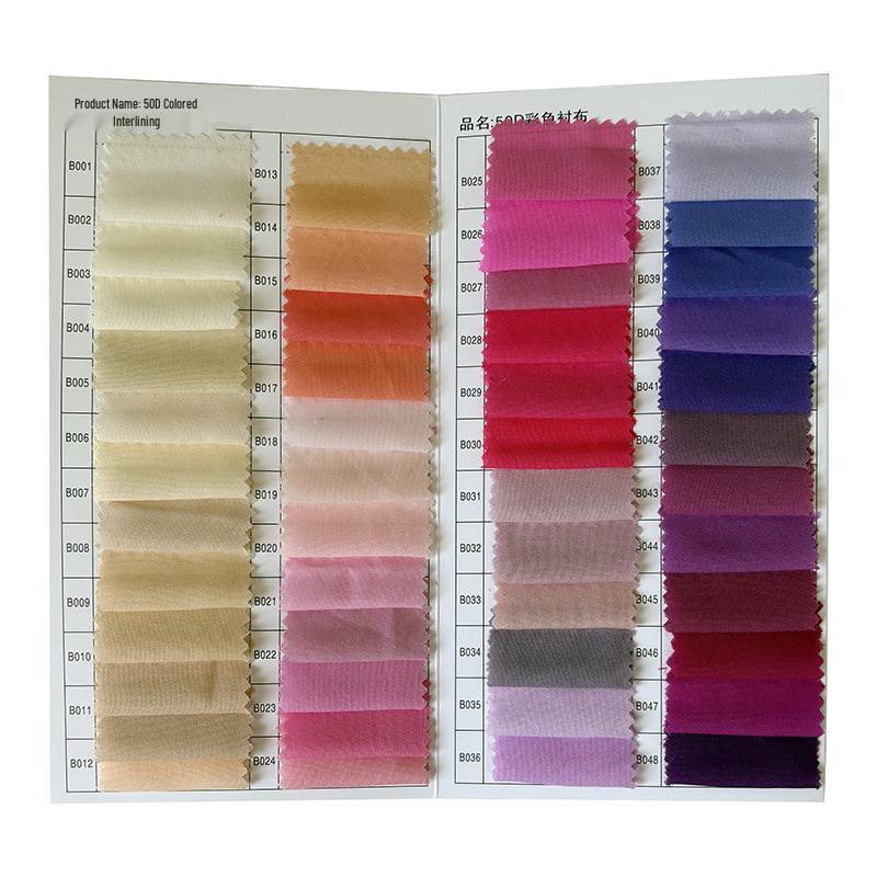 50D Elastisches Atmungsaktives Chiffon-Einlagegewebe: Leichter, dünner Stoff für Kleidungsfutter