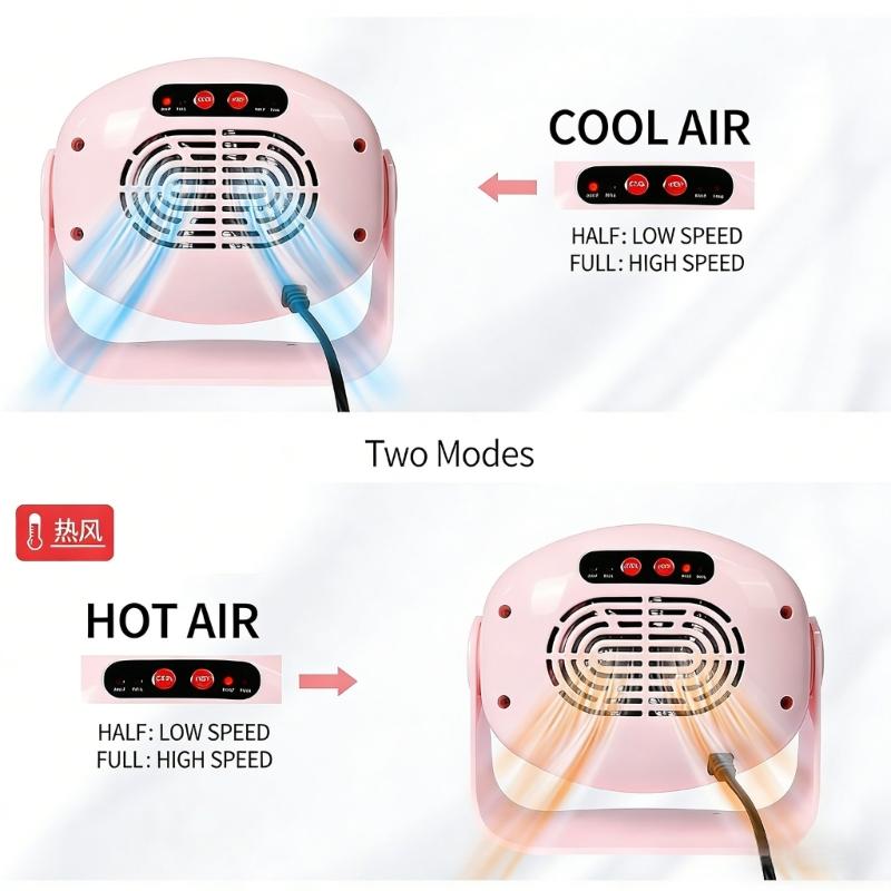 Professional Nail Color Dryer Machine 180 Rotation Direction Low Noise Design Energy Saving For Manicure