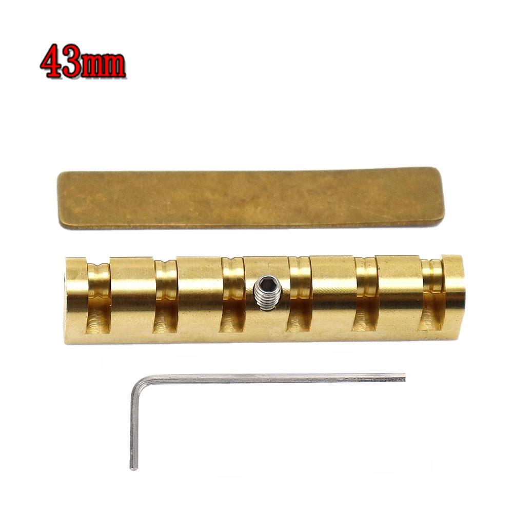42mm43mm In Hoogte Verstelbare Messing Roller Gitaar Topkam Metalen Topkam Voor Les Paul Lp Sg Stijl Elektrische Of Akoestische Gitaren