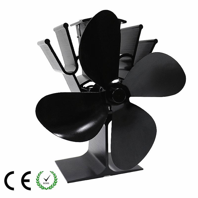 European & American Heat-Powered Wood Fireplace Fan