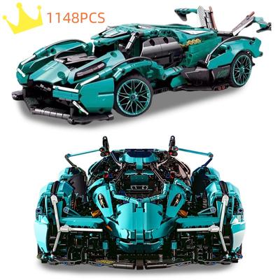 Lamborghini Závodní Auto Stavebnice Sestavení Model Sportovního Vozidla Zábavné Hračky Kostky pro Děti Dárky