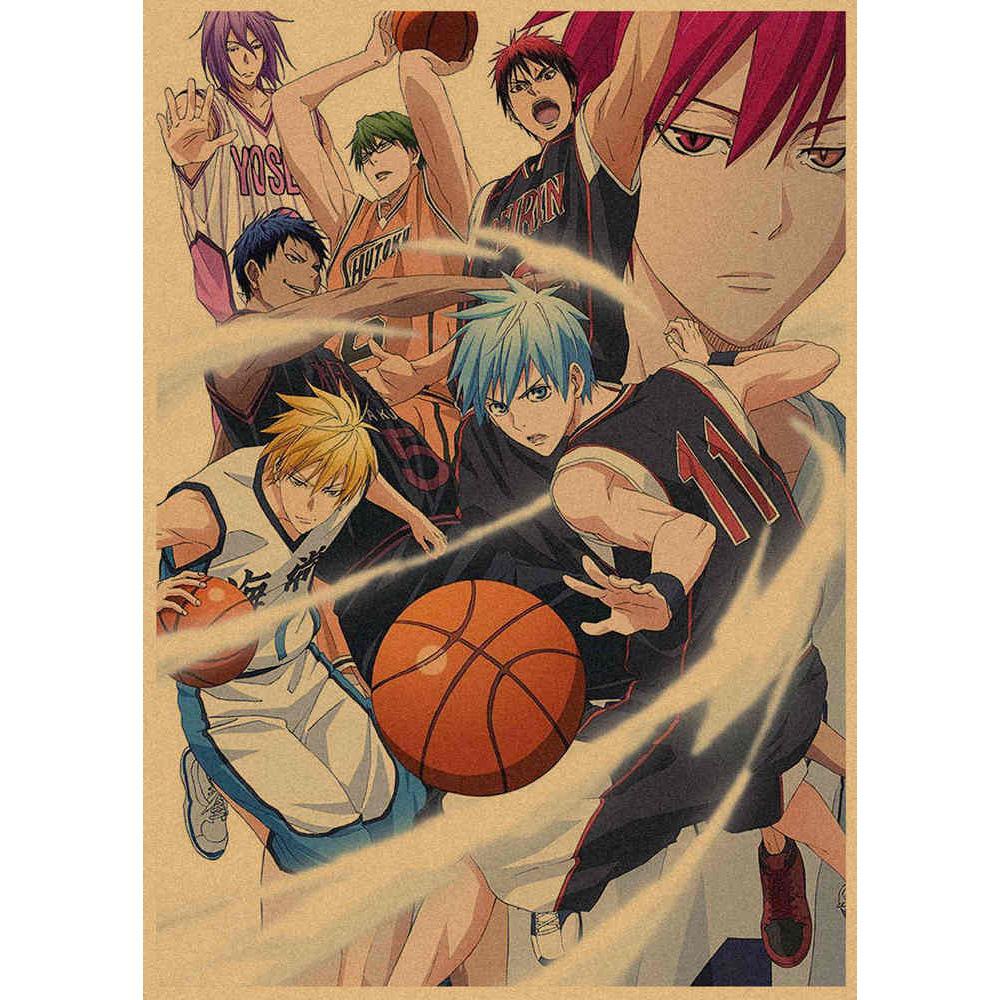 Kuroko's Basketball Retro Kraft Poster Decorative Wall Art Mural 407