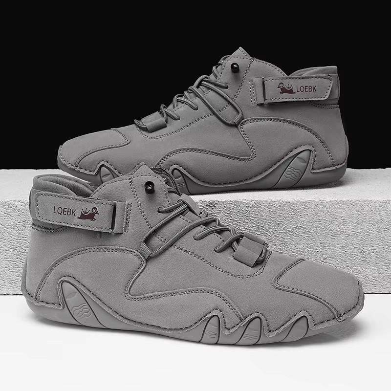 Women's Lace Up High Top Shoes Breathable Fashionable Soled Shoes Outdoor Walking Waterproof Multifunctional Women's Bare Boots