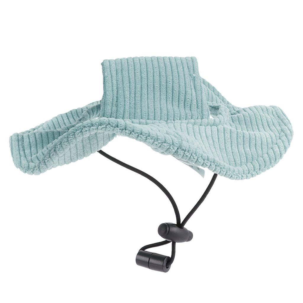 Pet Cap Sun Protection Soft Comfortable Lightweight Cute Pet Sun Hat with Ear Holes for Cats Dogs Green XS