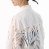 2025 Retro Jacquard Lace Lightweight Luxury Shirt - Spring/Autumn Loose, Versatile See-Through Top