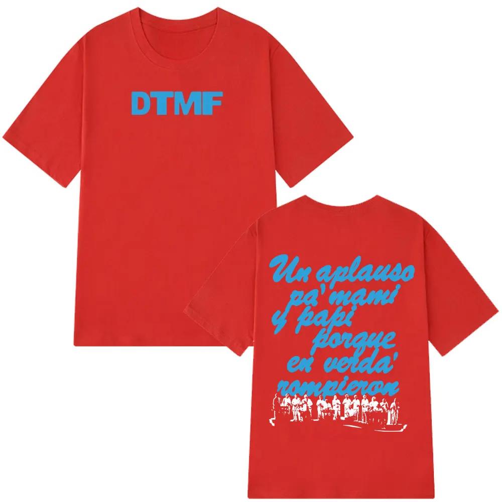 Piosenkarz Bad Bunny DTMF Album Trasa 2026 Graficzna Koszulka Męska Damska Moda Codzienne Koszulki Bawełna Wysokiej Jakości Koszulki Harajuku