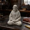 1x Creative Meditating Jesus Figurine Collection Desktop Decoration Unique Handicraft Priest Statue for Home Living Room Display