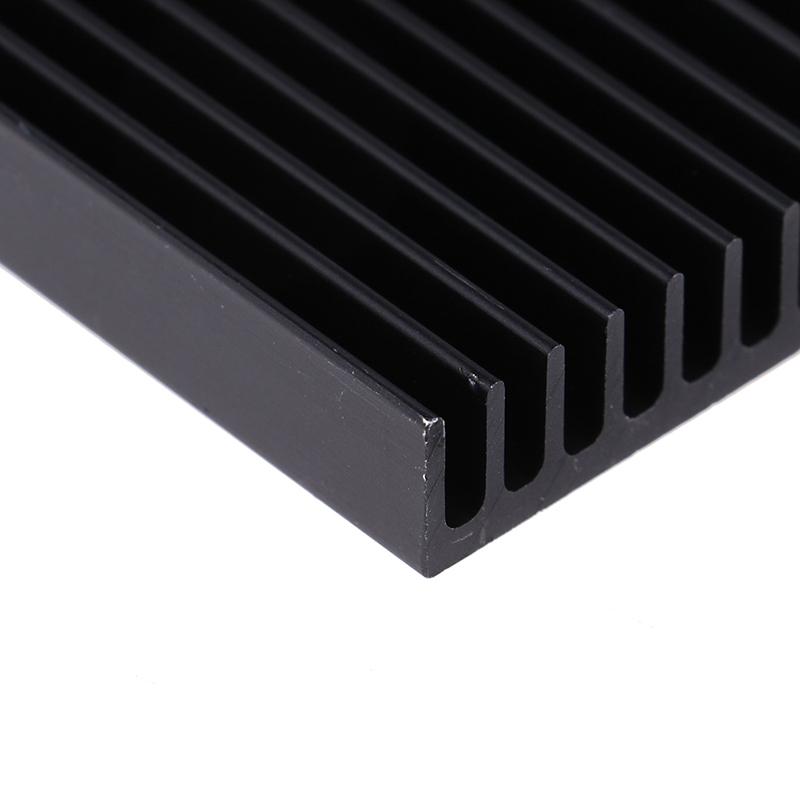 1Pcs 60*60*10Mm Black Aluminum Radiator Motherboard Chip Heatsink