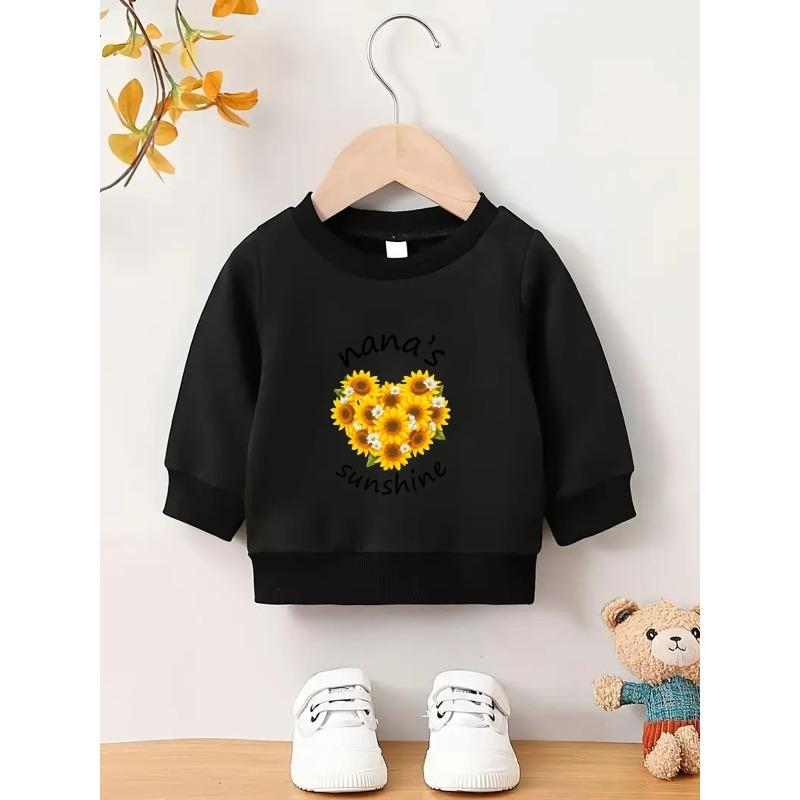 European sizes Kids' Cute Geometric Print Hoodie - Soft Lightweight Spring & Autumn Pullover with Round Neck, Casual Sweatshirt for Casual Attire