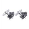 Vintage Maple Leaf Shape Mens Cufflinks Canadian Leaves Cuff Links Shirt Tuxedo Punk Rock Button Jewelry Accessories Ornaments