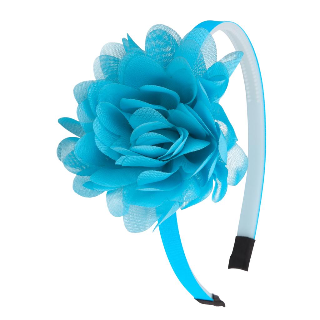 1PC Chiffon Flower Headbands Kids Girls Plastic Teeth Hairbands Floral Headband Children Girls Fashion Hair Aceessories