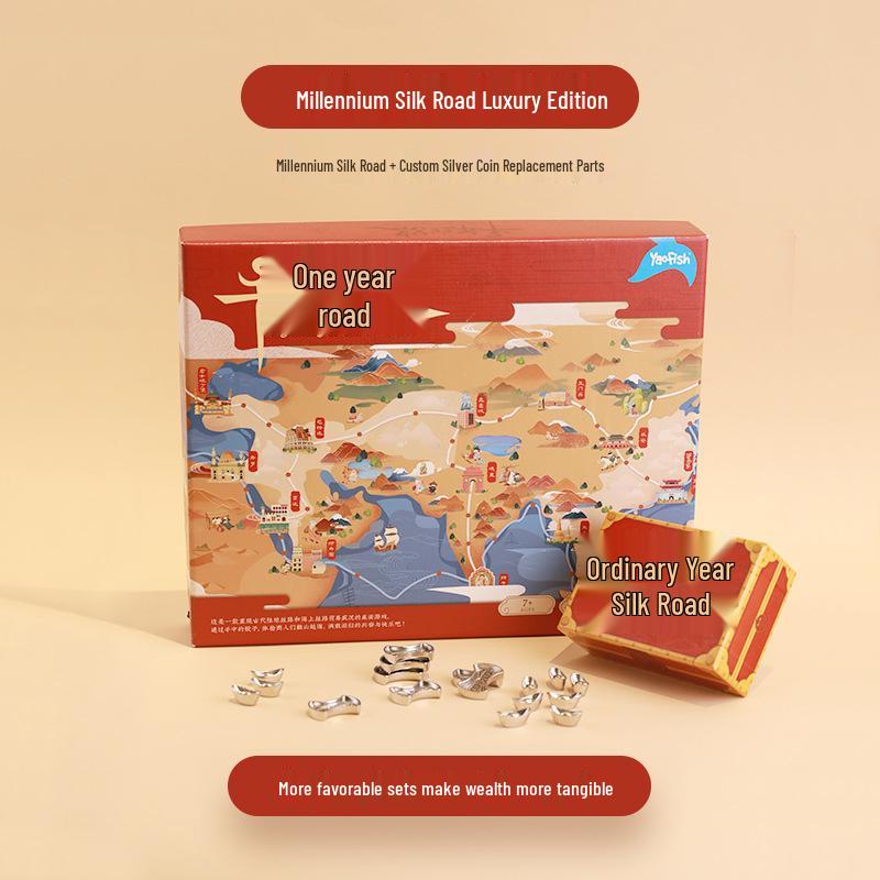 Yaofish Rayfish Silk Road Deluxe Children s Educational Board Game for Ages 7+