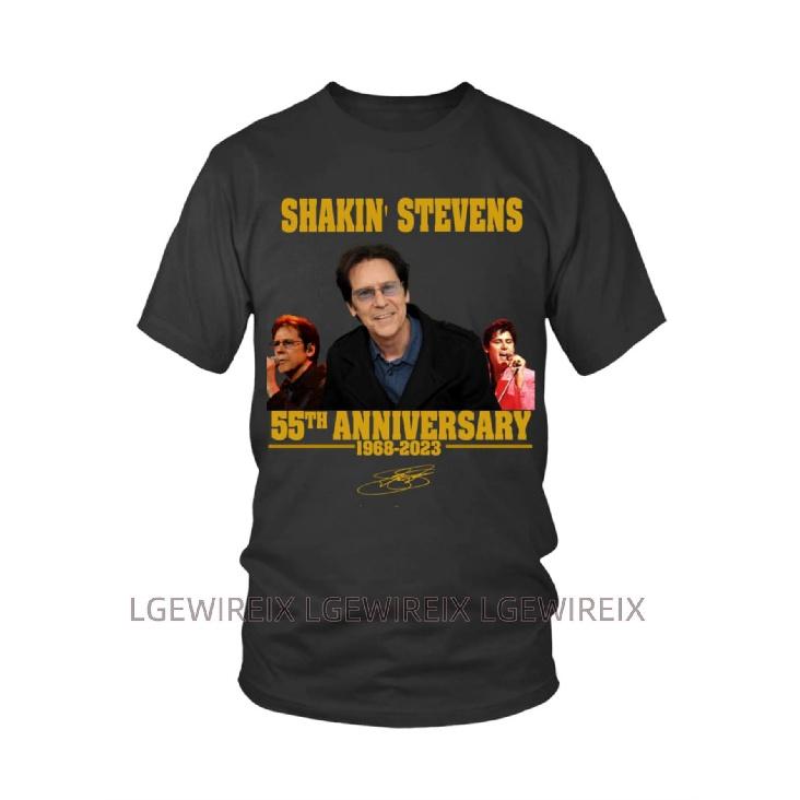 Men'S Shakin' Stevens 55th Anniversary 1963-2024 Retro Music Icon T-Shirt - Vintage Welsh Singer Graphic Tee, Soft Breathable Cotton, Regular Fit