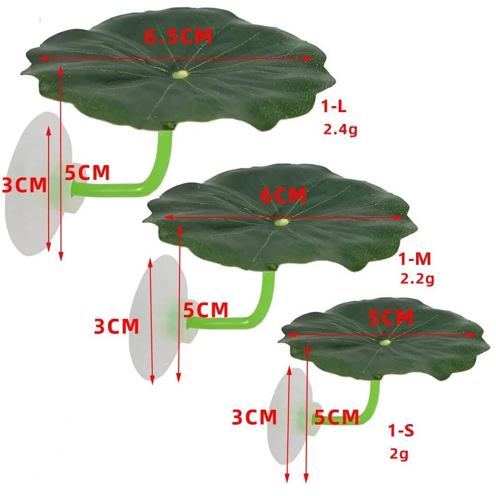 Plastic Betta Fish Rest Leaf Simulated Lotus Leaves/Artificial Leaf Suction Cup Betta Fish Play Relax Hide Leaf