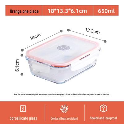 Crystal Grid Glass Lunch Box