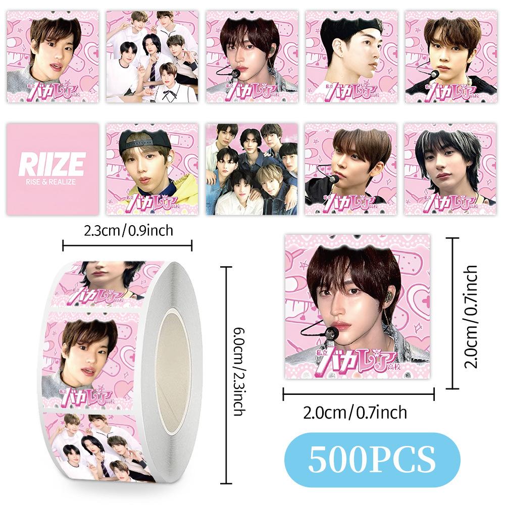 Skzoo Idol Roll Stickers 500 Pcs Adhesive Labels For DIY Journal Scrapbook Phone Case Polaroid Decoration Fans