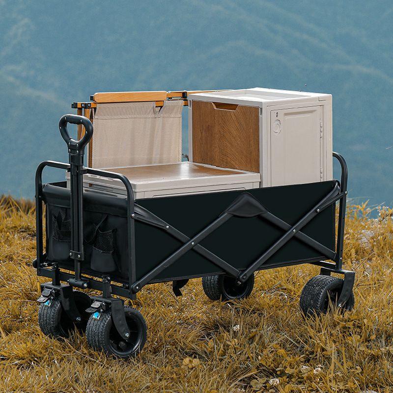 Outdoor Folding Utility Wagon with Table Function
