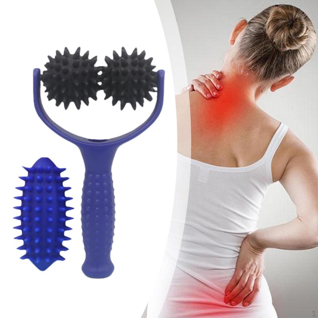 Massage Ball Handheld Workout Portable with Handle Pilates Multifunctional Manual Tool for