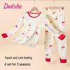 Desa Girls' Pure Cotton Thermal Underwear Set