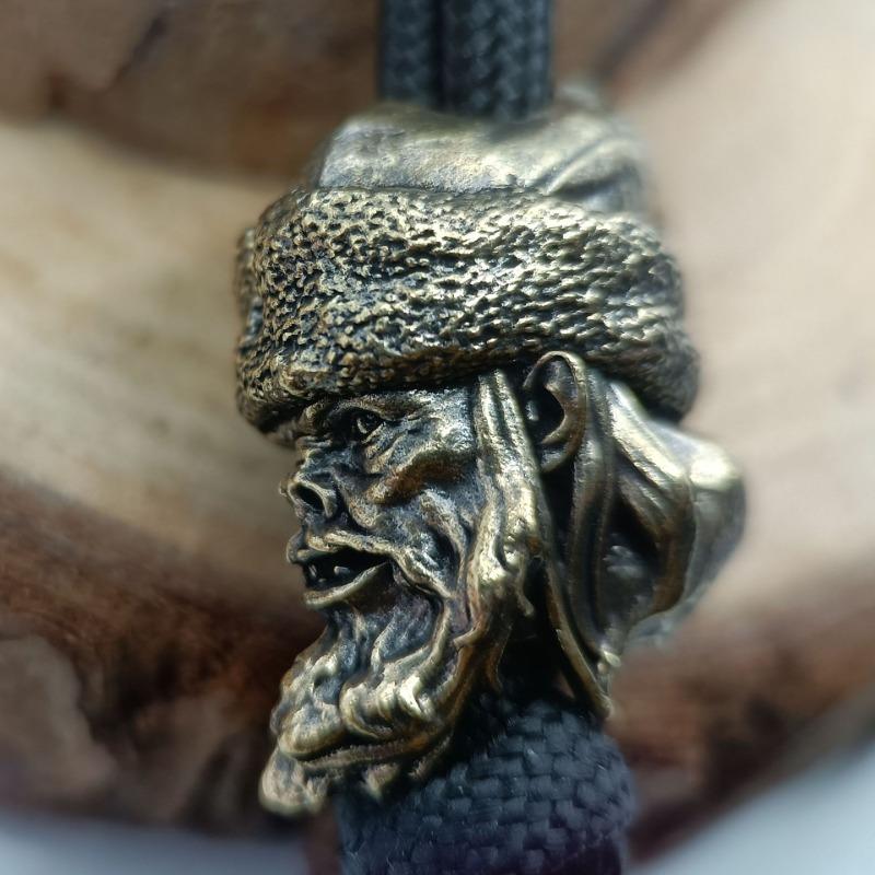 1ks Starobronzový Bezzubý Starý Muž s Bradou Přívěsek na Klíče Přívěsek na Batoh Vintage Mosazné Řemesla Starobronzové Miniaturní Ozdoby