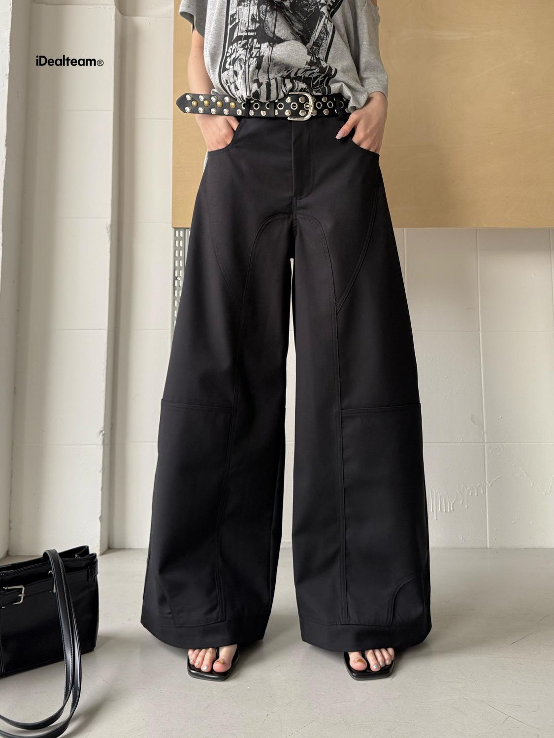 INSS 2026 Spring/Summer White Slimming High-End Straight Leg Casual Pants for Women Large