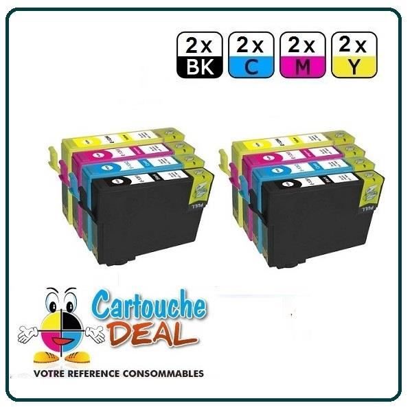 2+6 Generic Cartridge Compatible Epson T1281 T1282 T1283 T1284