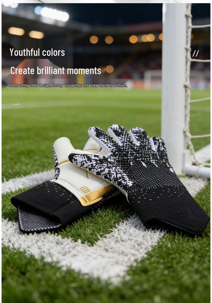 2026 World Cup Breathable Wear-Resistant Goalkeeper Gloves - Anti-Slip, Thickened Football Design