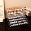 1pc Transparent Vertical Buckle Nail Polish Display Stand Stepped Acrylic Perfume Lipstick Nail Polish Gel Nail Polish Finisher