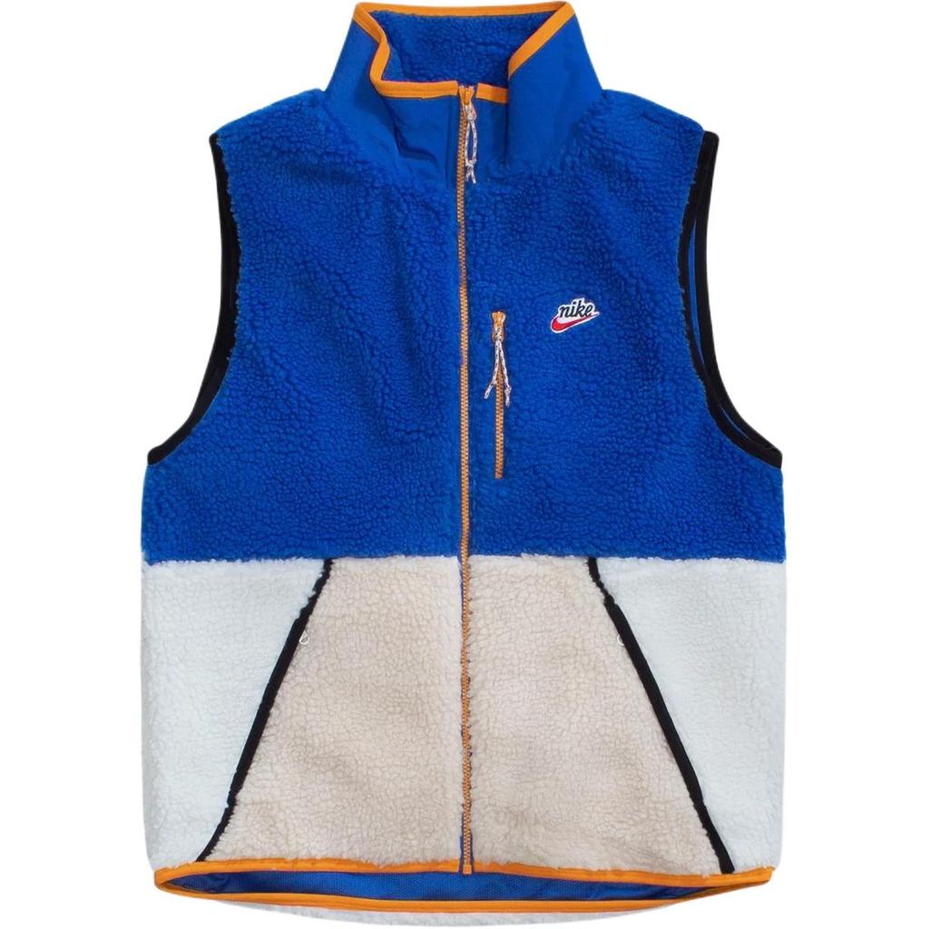 Nike Vests Men's Blue Stand Collar Thickened And Fleece Lined Other CD3142-480