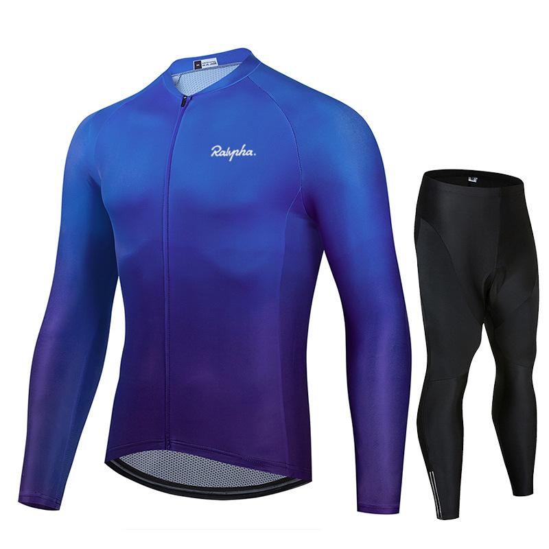 New Autumn Long-sleeved Bicycle Men's Cycling Clothing Road Racing Clothing Outdoor Road Cycling 2026 Autumn Breathable Cycling Clothing Set