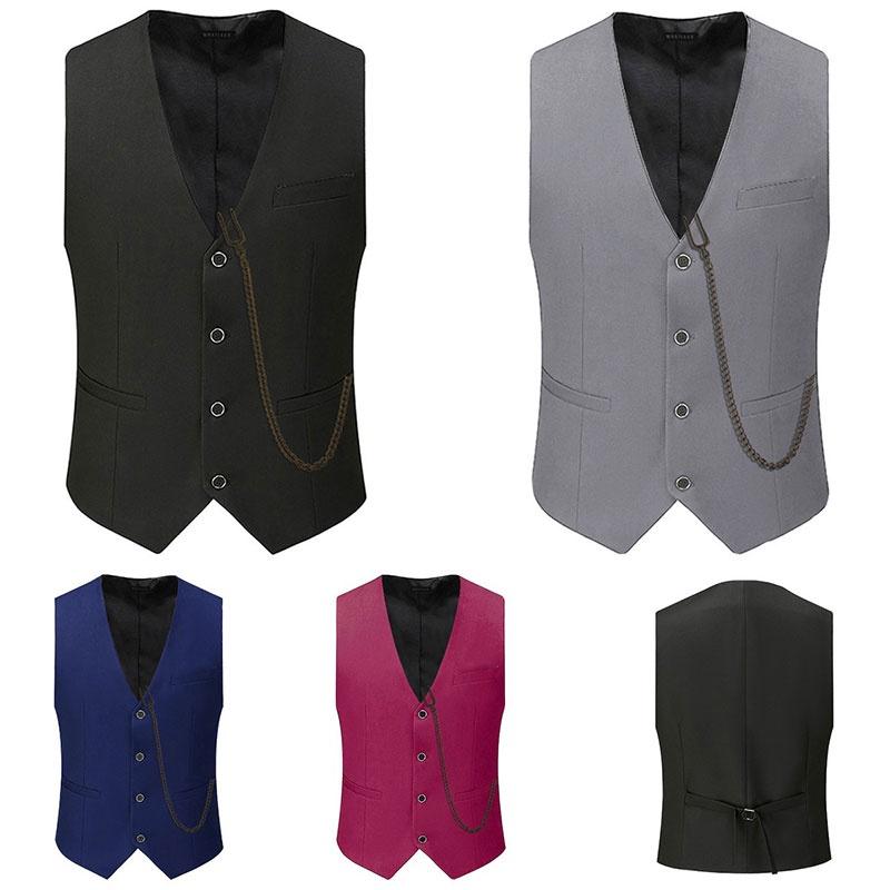 The Great Gatsby Waistcoat Slim Fitting Outfit Groomsman Outfit Breasted Single